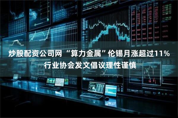 炒股配资公司网 “算力金属”伦锡月涨超过11% 行业协会发文倡议理性谨慎